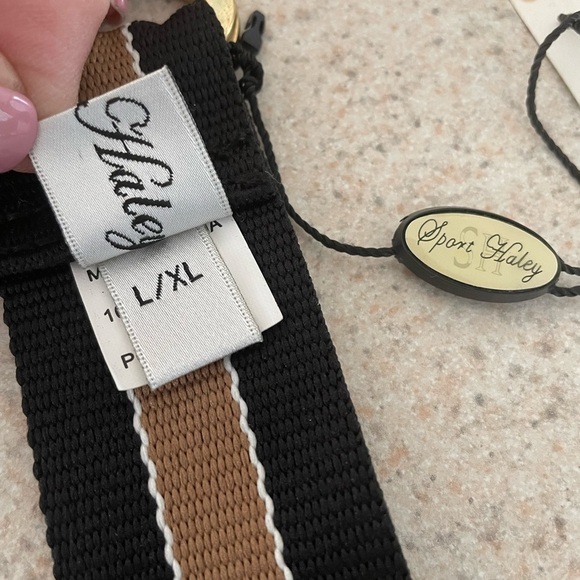 NWT Double Loop Black and Tan Belt Size L/XL - Picture 2 of 6